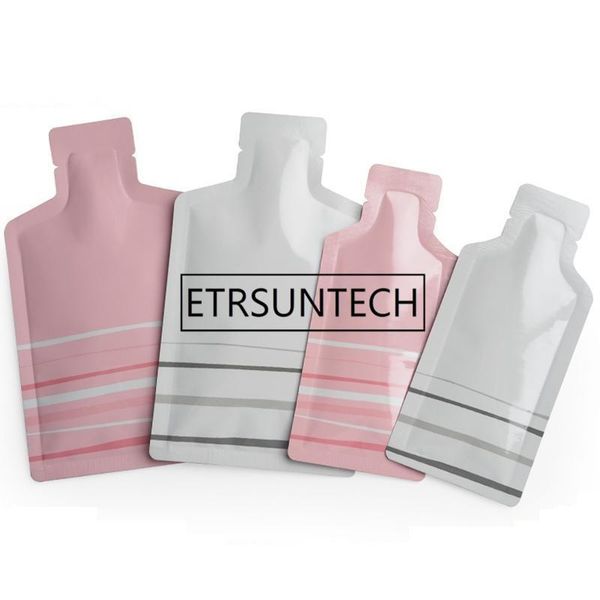 

2000pcs lot bottle shape pure aluminum foil bag bottle opened pure metal mylar bag for liquid vacuum storage bags