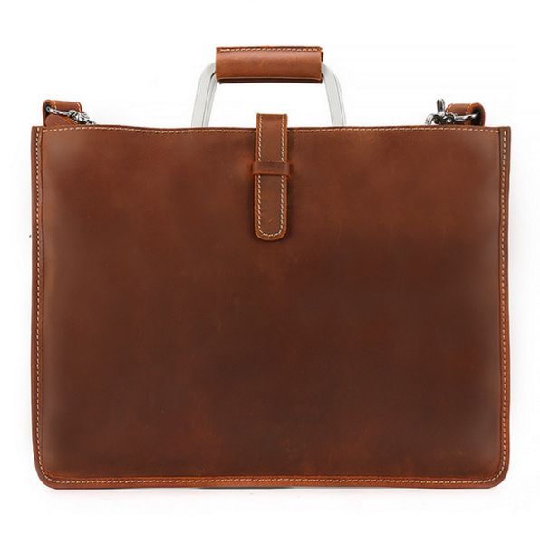 

simple style retro men genuine leather briefcases crossbody shoulder cowhide lapmessenger bags business travel handbags d257