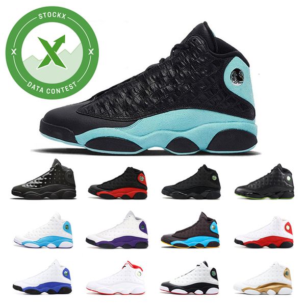 

сток x 13 13s человек баскетбольная обувь остров зеленый корт фиолетовый колпачок и платье мужские спортивные кроссовки кроссовки дышащая об