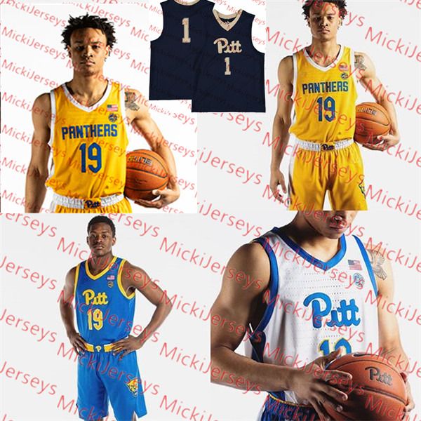 

Custom Pittsburgh Panthers Basketball Jersey Xavier Johnson Trey McGowens Malik Ellison Jared Wilson-Frame Sidy N'Dir Pitt Panthers Jersey
