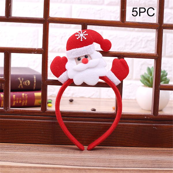 

gift for girls 5pcs christmas headband santa christmas party decoration hairband buckle home decoration
