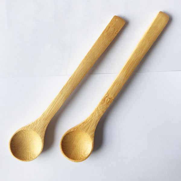 

16см деревянные мед spoon кухня кулинария чайная приправа utensil кофе ложка мороженое посуда набор инструменты из бамбука соус