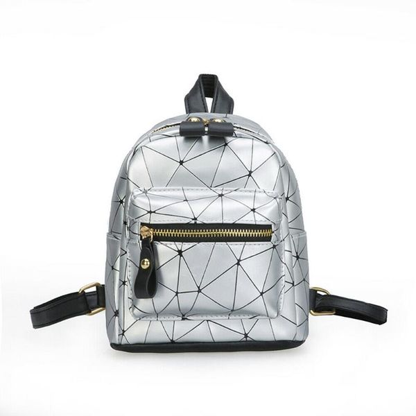 

fashion mini bag diamond shape pu leather school bag canta shoulder women's backpack