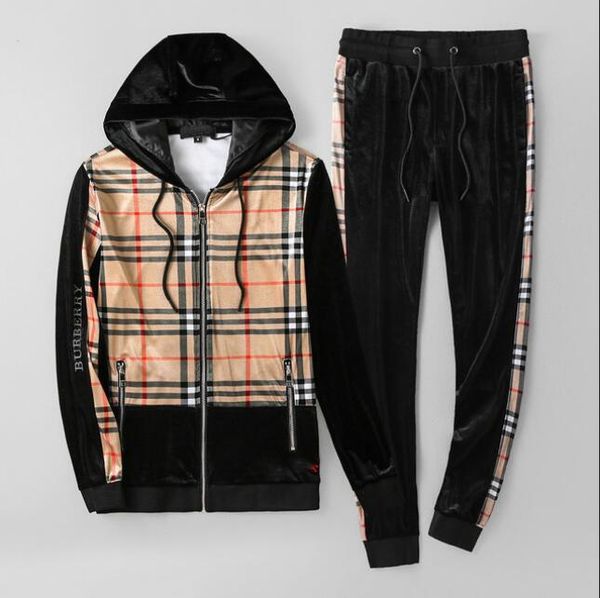 

mens autumn and winter brand sport suits fashion outdoor man loose sets new selling casual clothes cotton luxury suit, Gray