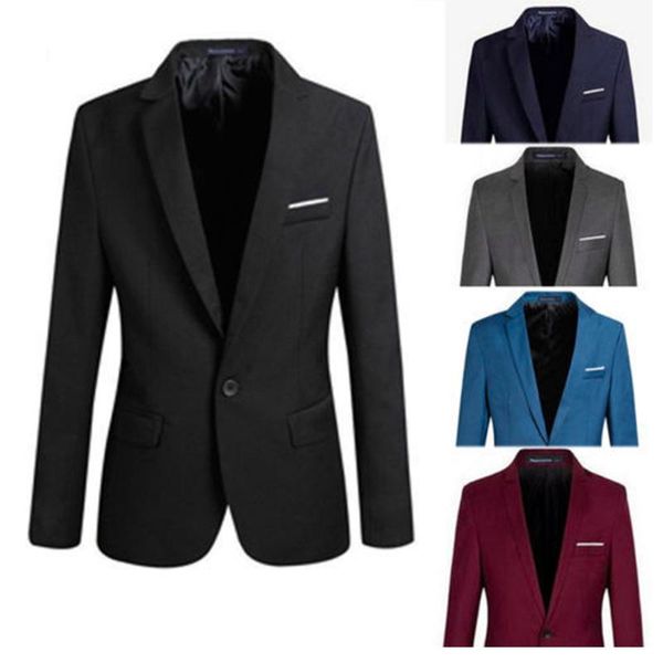 

mens korean slim fit arrival cotton blazer suit jacket black blue plus size s to 4xl male blazers mens coat wedding, White;black