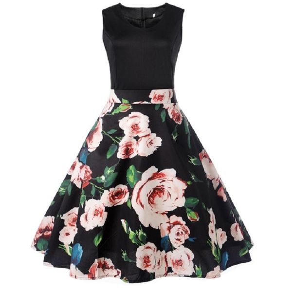 

2018 summer girls dresses for girls princess dresses flower print formal teenagers party dress kids clothing clothes, Red;yellow