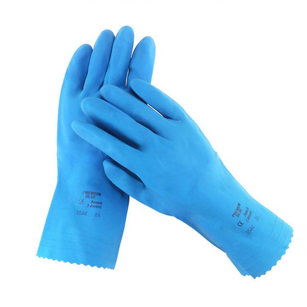 

10 pairs /lot household cleaning gloves wear-resistant oil-proof waterproof rubber glove kitchen anti-skid dishwashing gloves