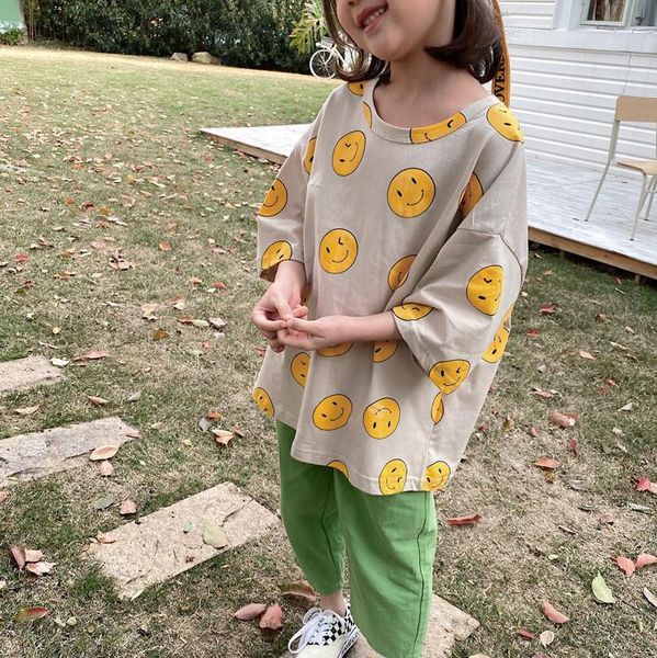 

2020 new arrival girls short sleeve t-shirt cotton summer girls 2-8t qa115, Blue