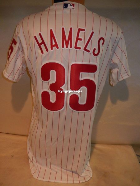 

baseball pp #35 cole hamels game jersey white 40 mens stitched jerseys big and tall size xs-6xl for sale, Black;blue