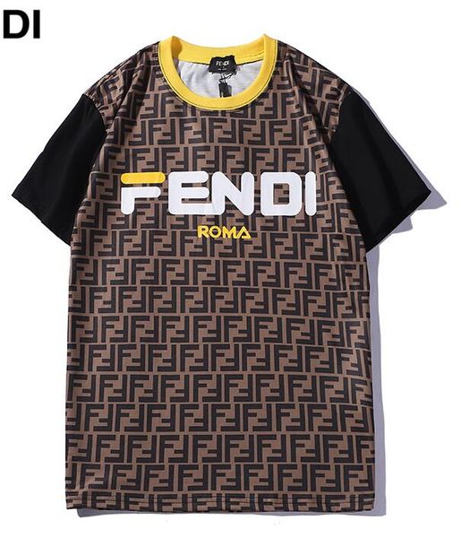 

2019 new men yellow t hirt mode logo whole body f letter printed t hirt hort leeve women hip hop treet kanye we t top tee xxl