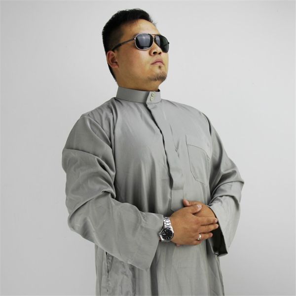 

arab men jubba thobe islamic clothing muslim robes arabic dubai saudi traditional islam 60%cotton eid-mubarak prayer service, Red