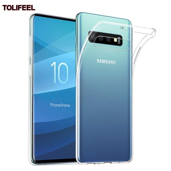 

ТПУ Силиконовый чехол для Samsung Galaxy S10 S10 Plus S10E Прозрачная прозрачная задняя крышка