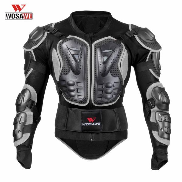 

wosawe motocross motorcycle armor motos motocicleta body armor shirt jacket pvc eva back shoulder protector gear size m-3xl