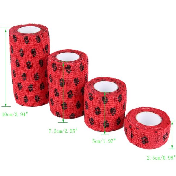 

breathable tearing pet dog cat leg cover potector strap elastic bandage non-woven fabrics outdoor retractable sports tape