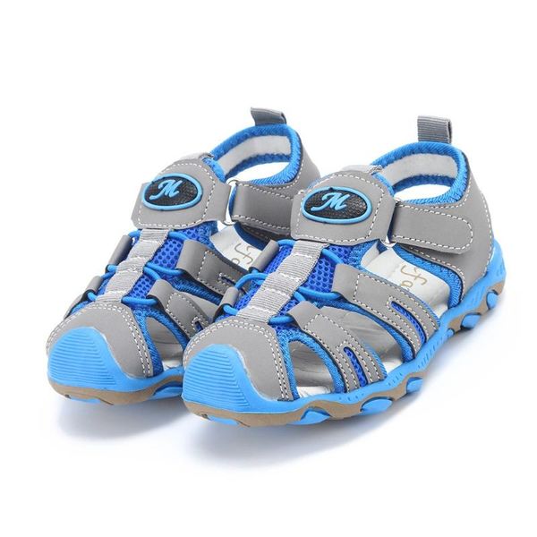 

children kids shoes boys girls closed toe summer beach sandals shoes sneakers sandale enfant garcon chausson cuir souple enfant, Black;red