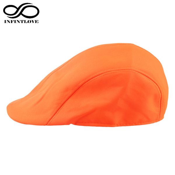 

luckylianji solid candy color men women fashion summer gatsby style cap sun cabbie newsboy beret flat hat (:58cm, Blue;gray