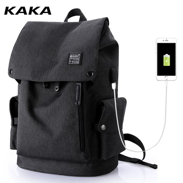 

приграничное для usbbackpack рюкзак men's компьютерная сумка schoolbag путешествия рюкзак настраиваемый, Black