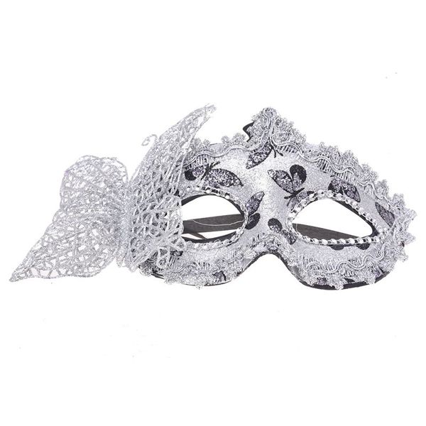 

lixf venetian mask venice carnival plastic halloween party performance silver