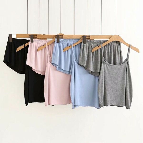 

lingerie set cotton sleepwear women's pajama set temptation babydoll nightwear cute cami and shorts pijama mujer