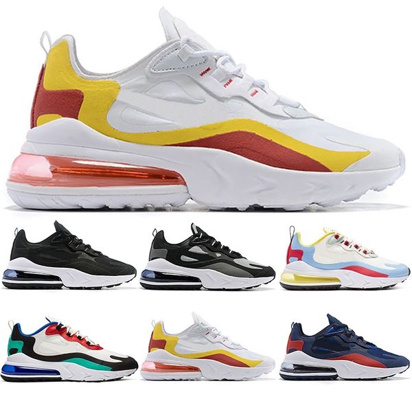

designer react running shoes men women bauhaus optical white black mens trainers breathable sports sneakers drop shipping, White;red