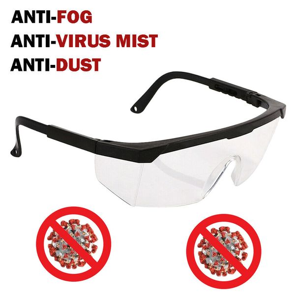

anti virus safety goggles adjustable leg protective eye glasses work lab anti fog clear lens anti-droplets goggles