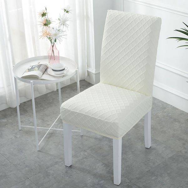 

2019 thick material stretch chair cover for kitchen/wedding elastic chair covers spandex dining room chair cover with back