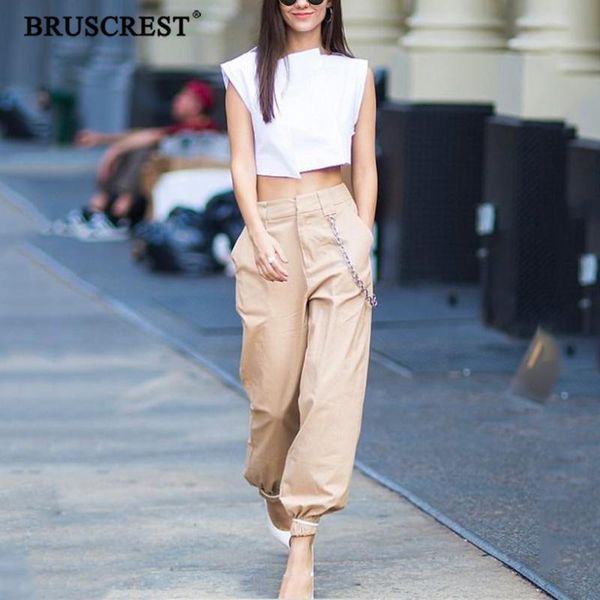 

summer camo high waist pants sweatpants loose black joggers cargo pants women clothes punk streetwear korean style trousers 2020, Black;white