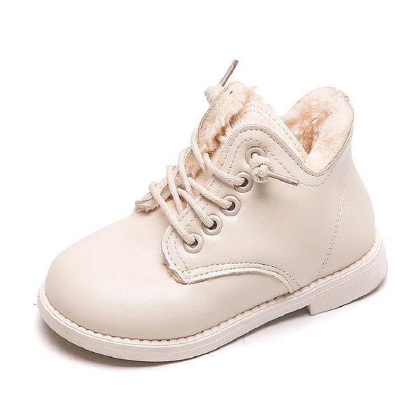 

2019 new baby girls fashion winter kids warm plush boots boys waterproof children snow martin boots girls shoes 1 2 3 4 5 6 year, Black;grey