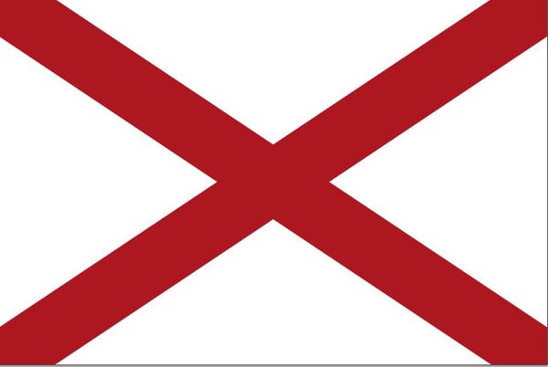 

drop shipping american alabama state flag 3x5ft usa polyester flag banner white sleeve and two grommets