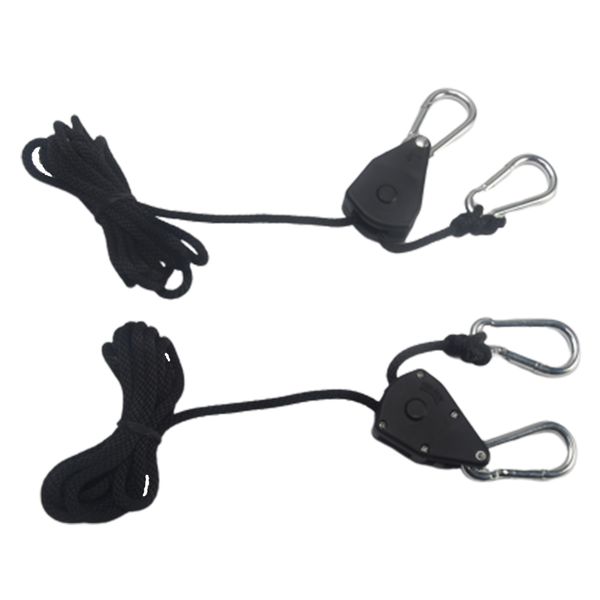 

1/8 pulley rope grow adjustable lifting led home heavy duty hanger gardening supplies 150lb capacity ratchet light