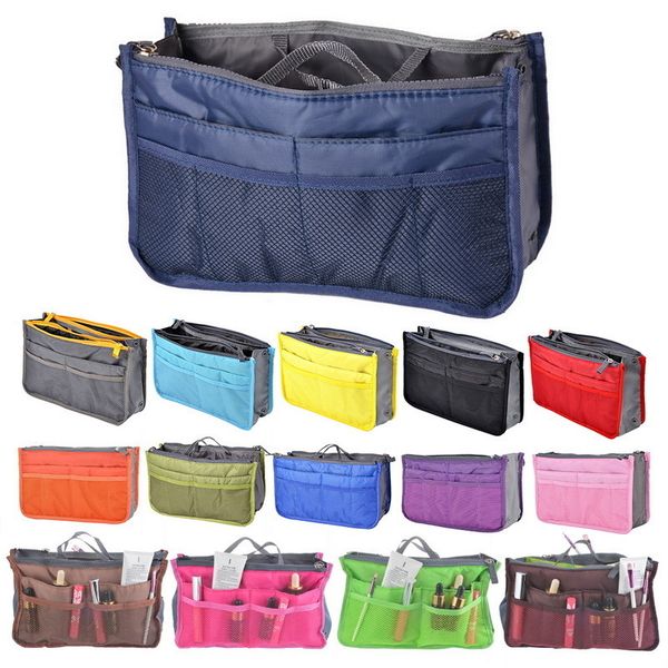 

insert bag women nylon travel insert pouch handbag purse large capacity lady makeup cosmetic bag female tote