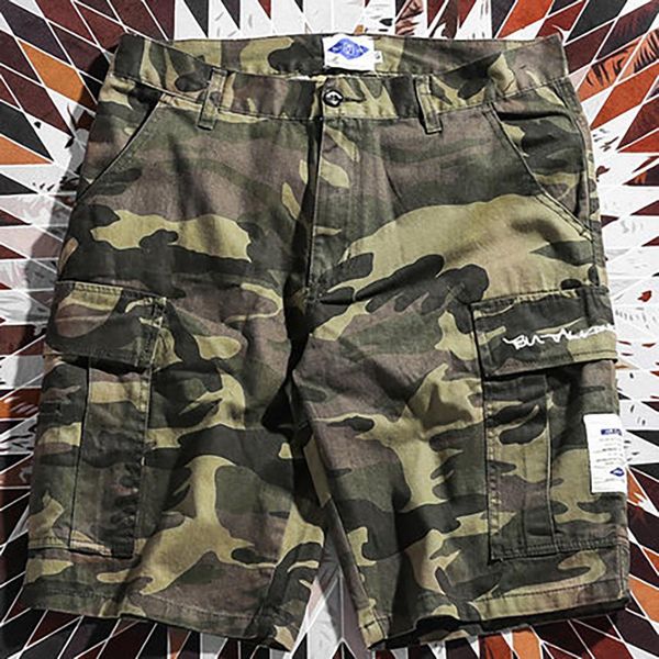 

casual khaki mens camouflage shorts pants japanese cargo shorts with pockets vintage hiphop casual men clothing s6t82, White;black