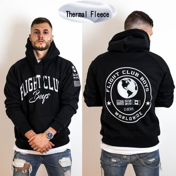 

flight club boys 2018 men sportswear fashion brand print mens hoodies pullover hip hop mens tracksuit sweatshirts hoodie sweats, Black