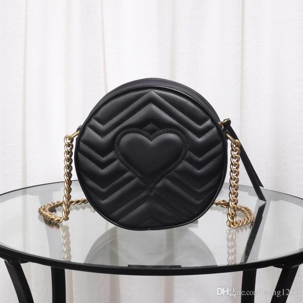 

new 2019. stylish round bag, soft leather with stripes to show splendor, classic handbag, one-shoulder bag
