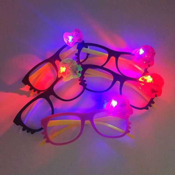 

creative led flashing glasses mask party dance cheer glowing lighting toys halloween cosplay props electric led rave toys