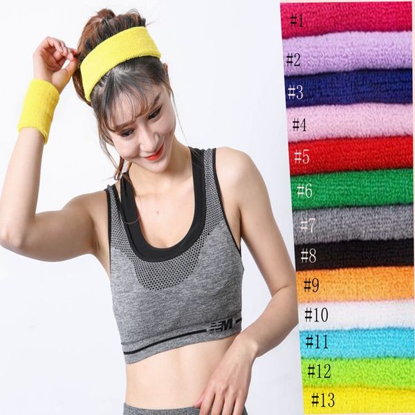 

5 packs cotton outdoor accessories health care sports sweat-absorbent headband towel flexible headband headscarf hair band color random
