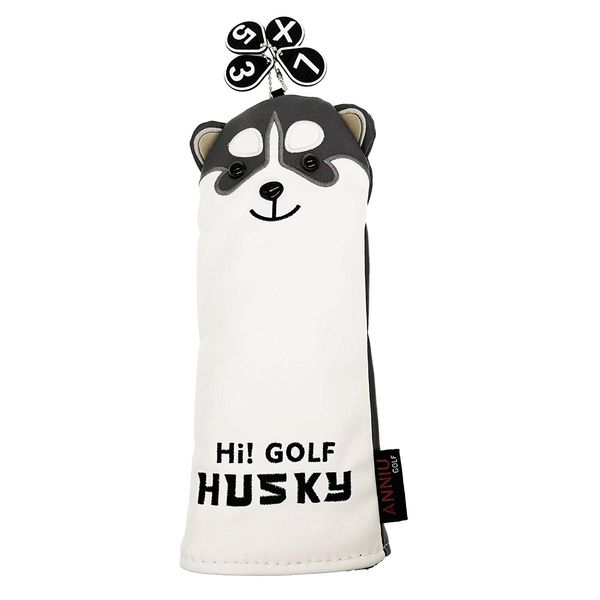 

golf driver head corver husky cartoon animal golf cover