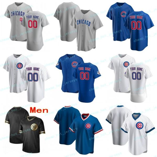 

custom 2020 baseball jharel 45 cotton javier 9 baez anthony 44 rizzo kris 17 bryant ryne 23 sandberg bruce 42 sutter jerseys men women youth, Blue;black