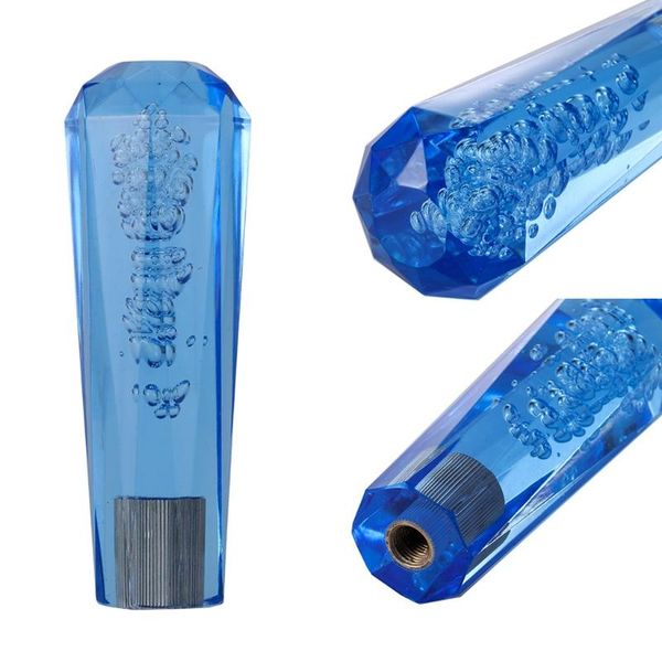 

2019 new arrival modified shift head manual universal crystal bubble stick shift head led light 15cm
