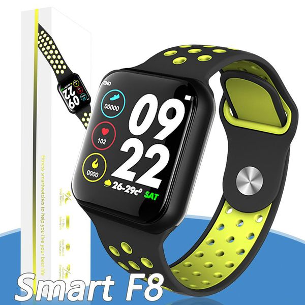 

f8 bluetooth smart watch heart rate monitor calories fitness tracker waterproof smart bracelet smartwatch support ios android