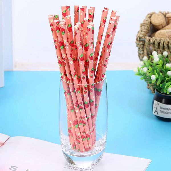 

christmas 25pcs curved paper drinking straw cocktail lounge wedding birthday party special drinking straws decoration