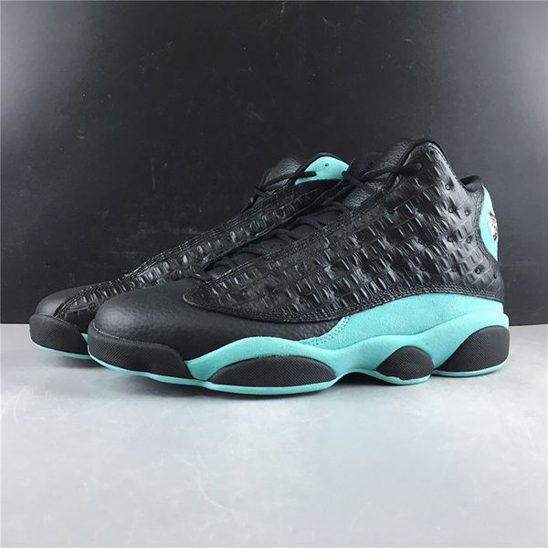 

13 island green black wrinkled metallic silver men basketball shoes mens 13s gs jumpman sports sneakers