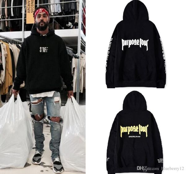 

mens designer hoodies purpose tour high street letter printing long sleeve hoodie fashion solid sweatshirt asian size s-3xl, Black