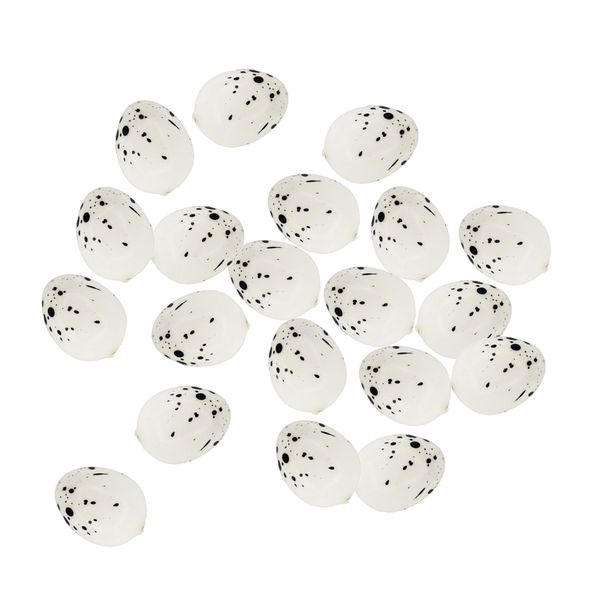 

20 pieces artificial nest spotted speckled hatching egg crafts ornaments