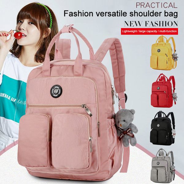 

women backpack multi-pocket large capacity waterproof for outdoor travel school sale-wt