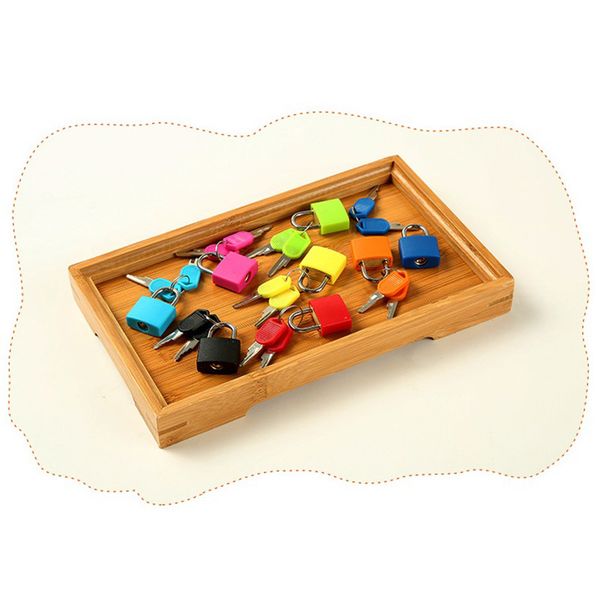 

wooden tray locks set educational toys for children preschool sensorial materials
