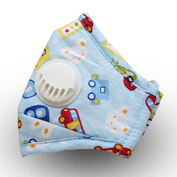

1 piece pm2.5 winter children's mask breathing valve cartoon car kn95 thickened smoke-proof mask warm dust-proof mask suitable for chil