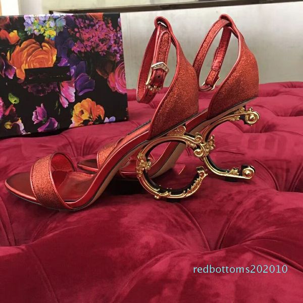 

european classic luxury style women sandals fashion slippers sandal alphabetic heel leather letter designer style belt buckles r10, Black