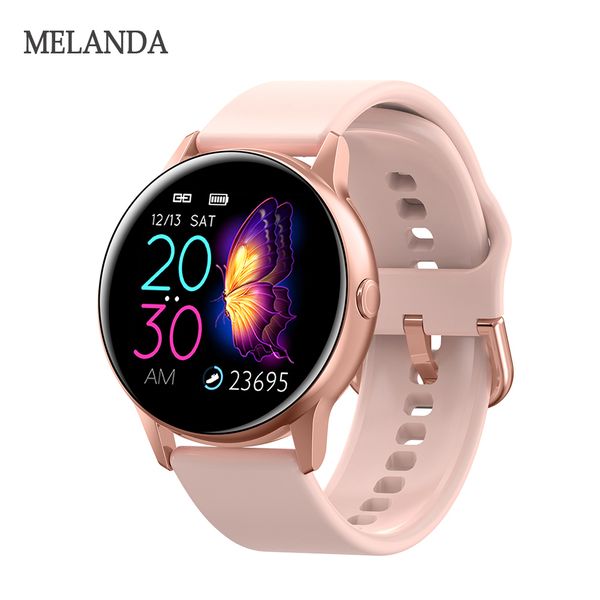 

2019 new women's smartwatch ip68 waterproof wearable device heart rate monitor sports smart watch for android ios long standby, Slivery;brown
