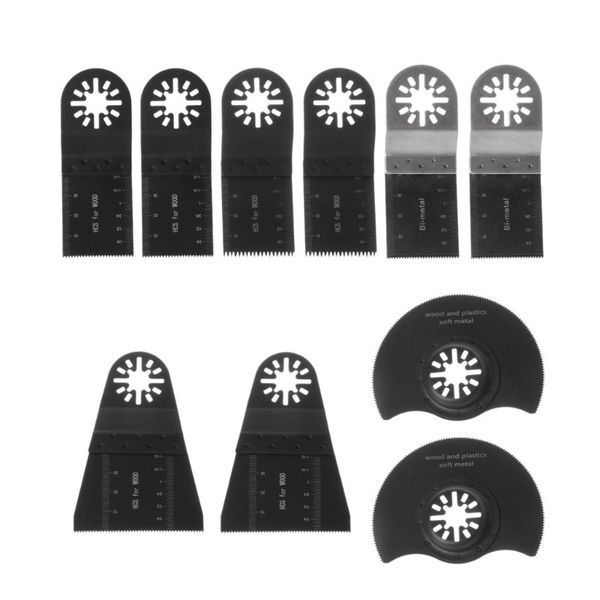 

10pcs/set oscillating multitool saw blade with bi-metal cutting blades for power tools